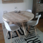 ronde tafel steigerhout